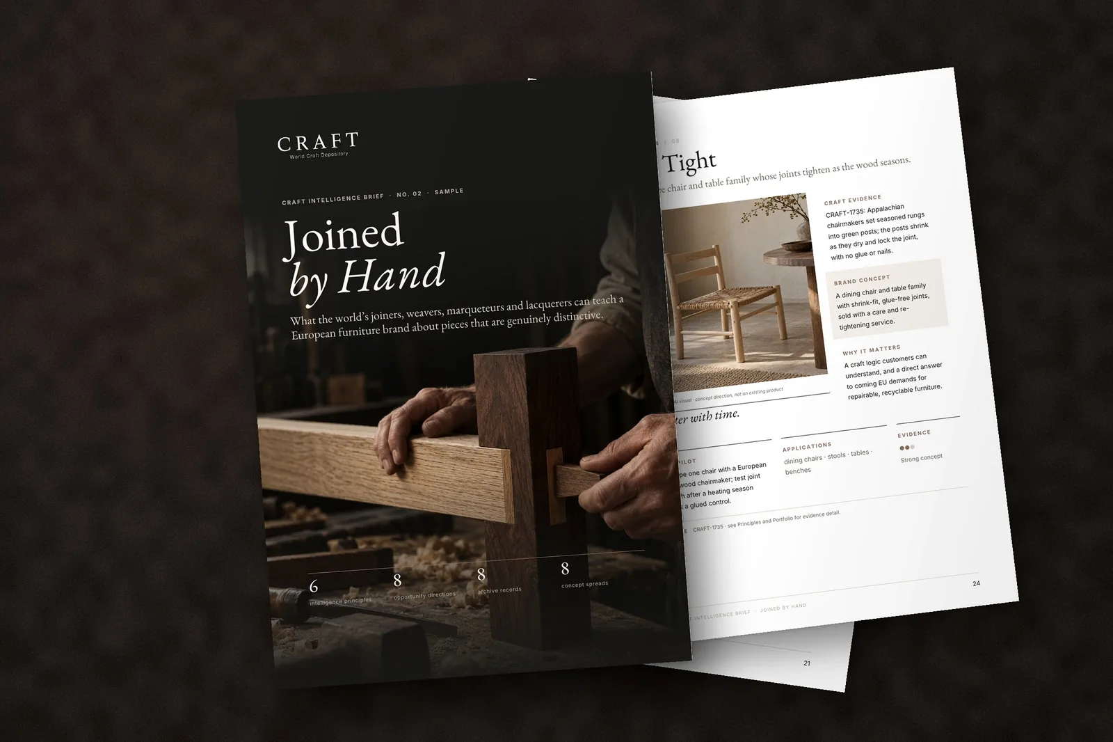 Cover of the sample CRAFT Intelligence Brief 02: Joined by Hand